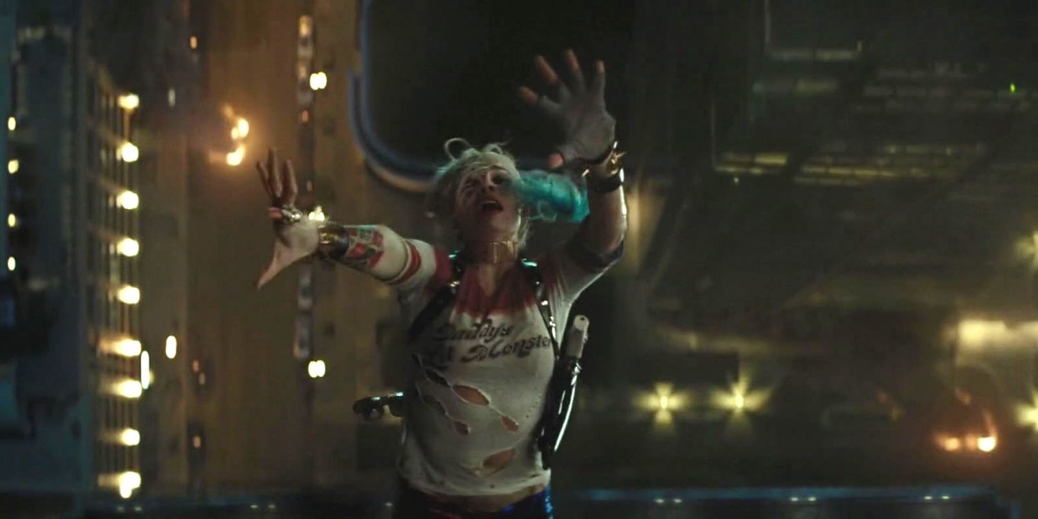 Suicide Squad Harley Quinn Helicopter scene