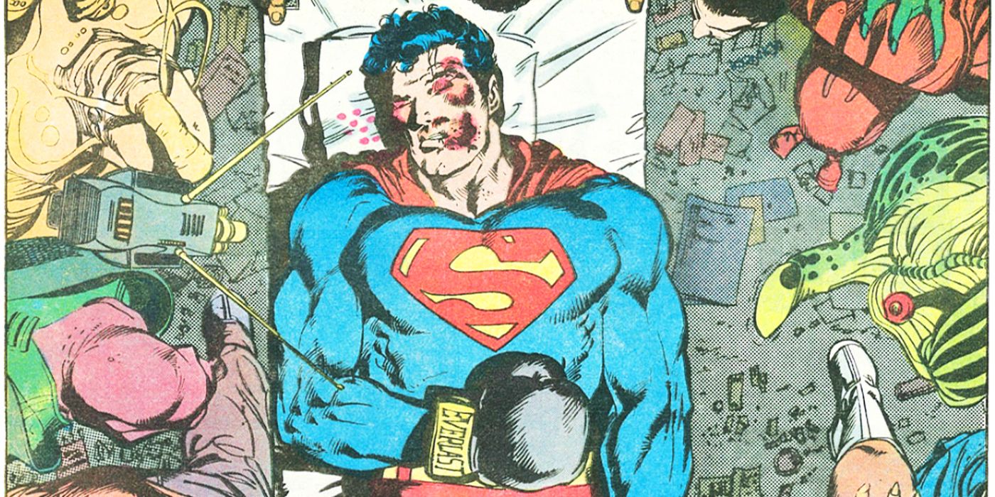 Superman gets knocked out