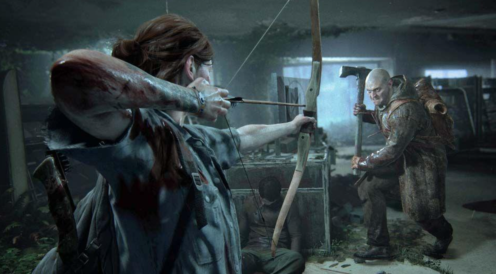 Ellie with her bow and arrow in Last of Us 2 
