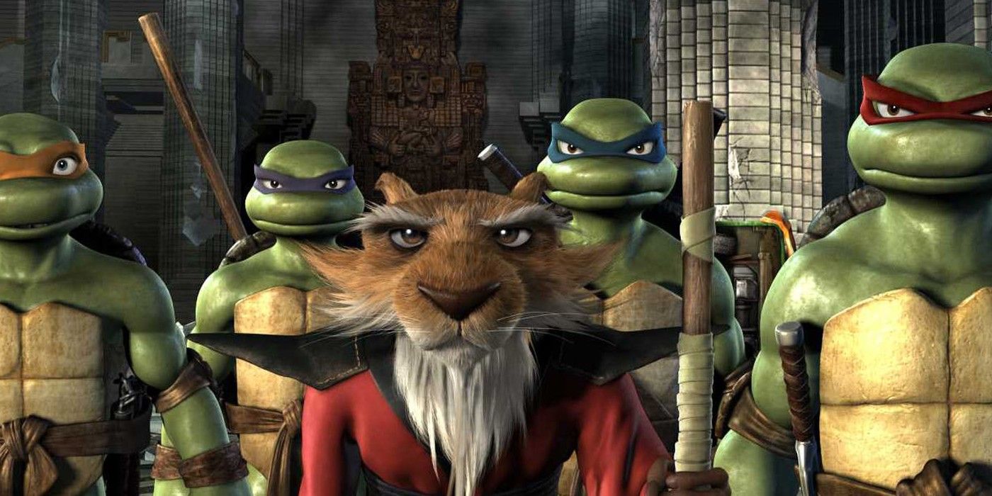 Ninja Turtles and Shredder in the TMNT 2007 Movie