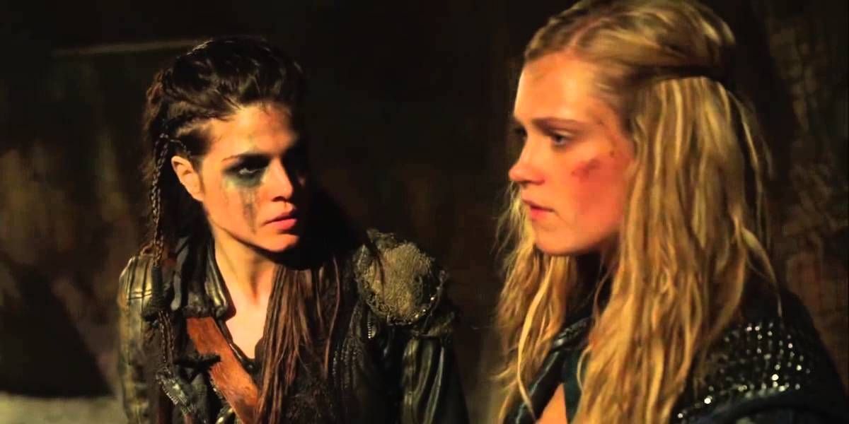 The 100 Octavia and Clarke talk about Mount Weather