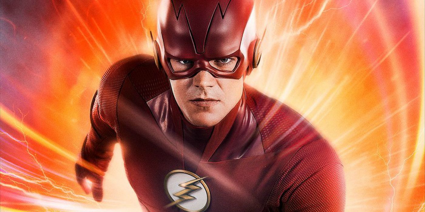 Grant Gustin As Barry Allen Wearing His Flash Suit From The Arrowverse
