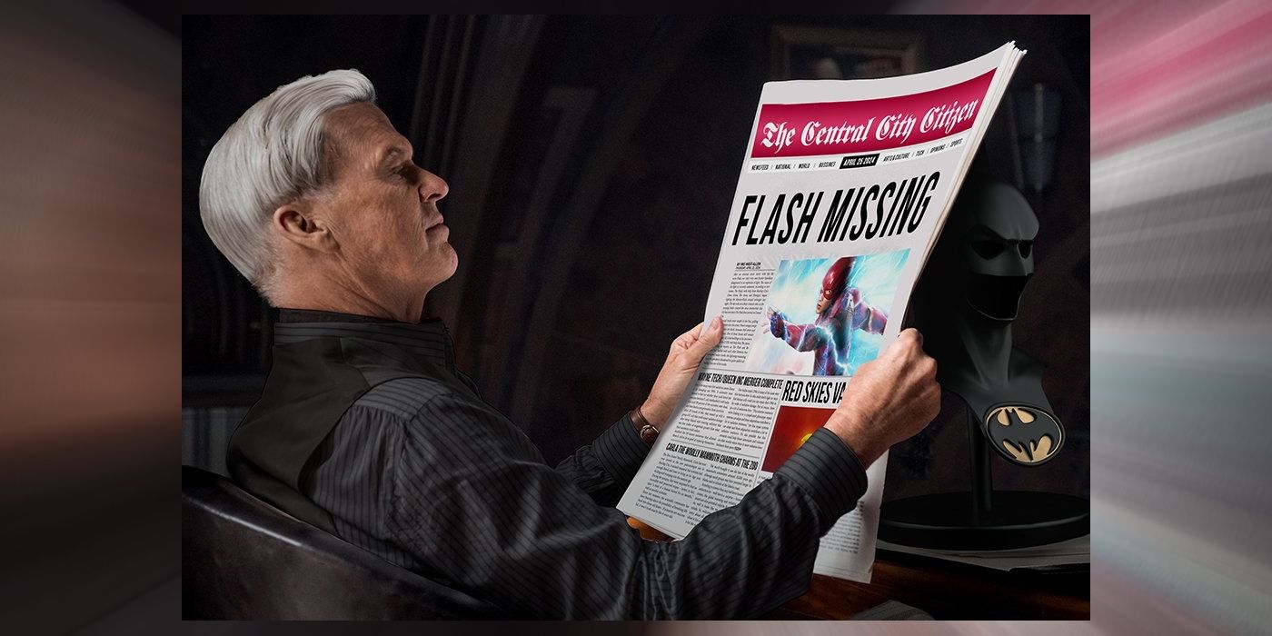 The Flash movie Michael Keaton Batman fan art