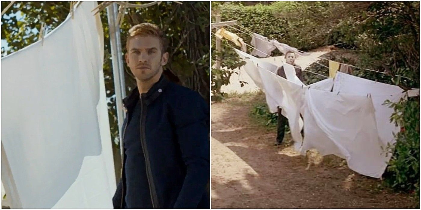 The Guest and Halloween clothesline shots