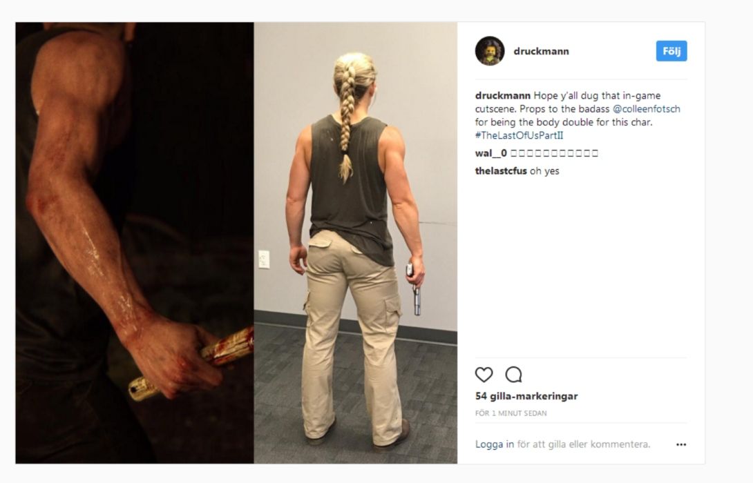 The Last Of Us Part 2 Abby Neil Druckmann Instagram Post