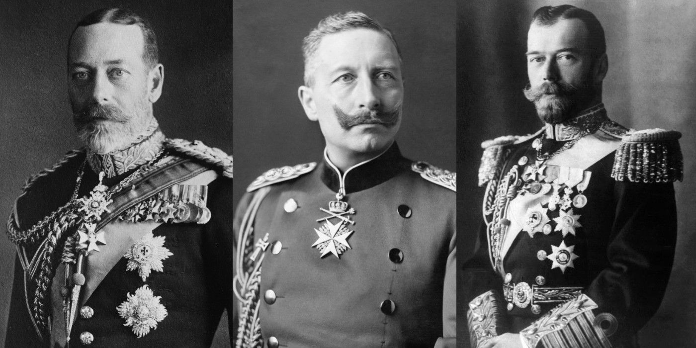 The Real George V Willhem II Nicholas II
