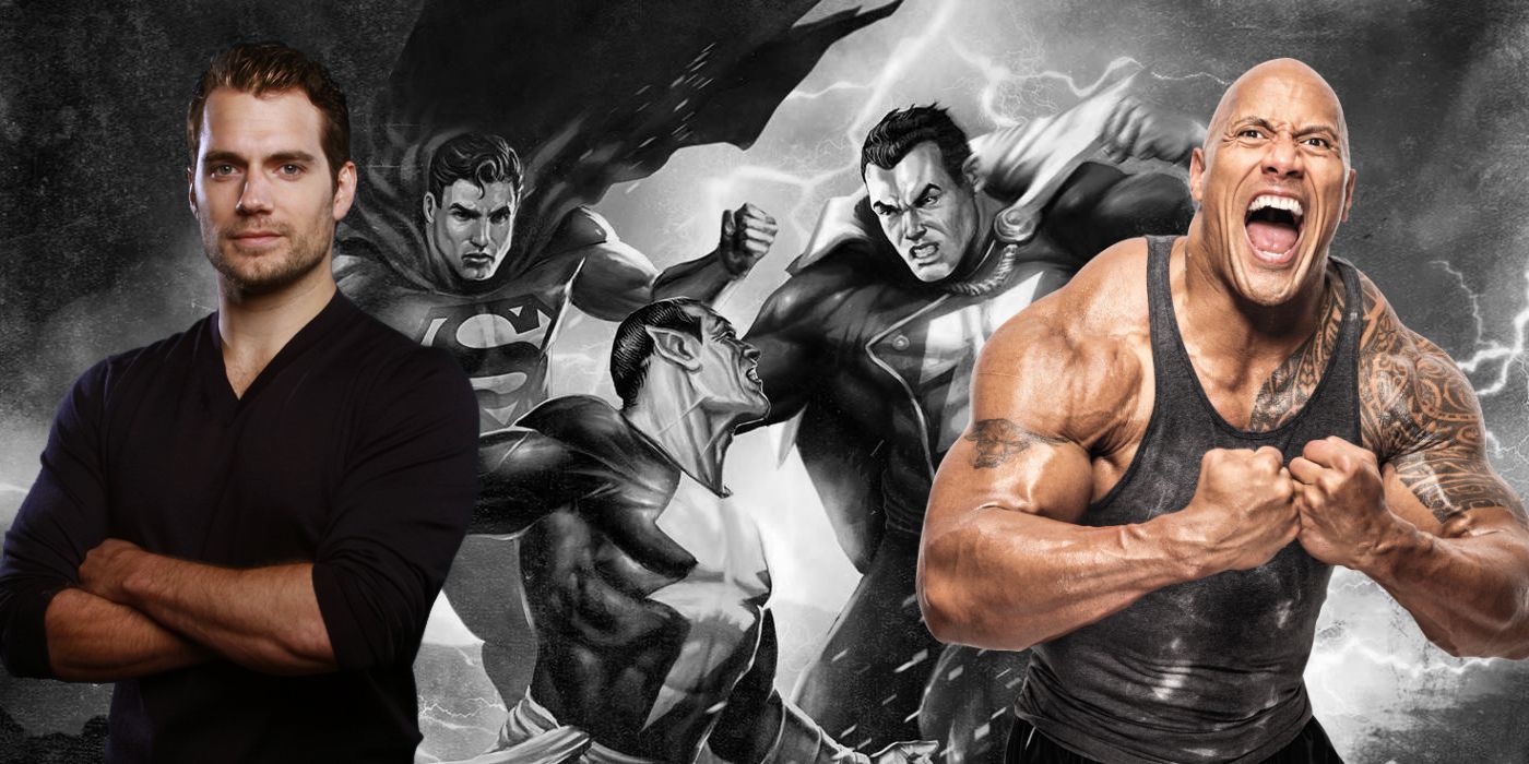 The Rock Black Adam Henry Cavill Superman