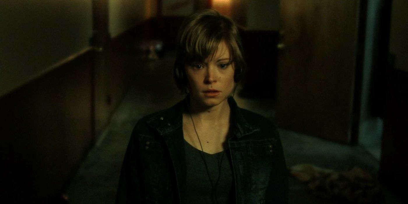 Anessa Ramsey in a hallway in The Signal