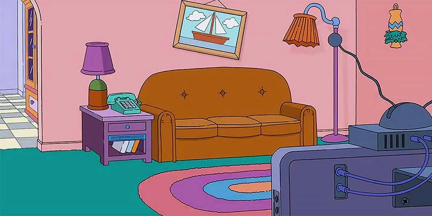 The Simpsons living room