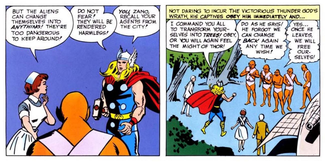 Thor Comic vs Xartan Aliens
