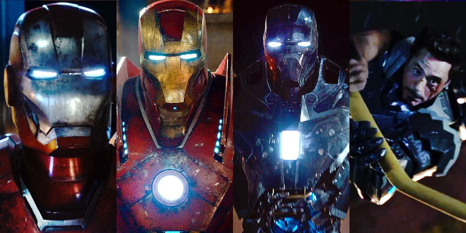 Armaduras da Legião de Ferro de Tony Stark em Homem de Ferro 3