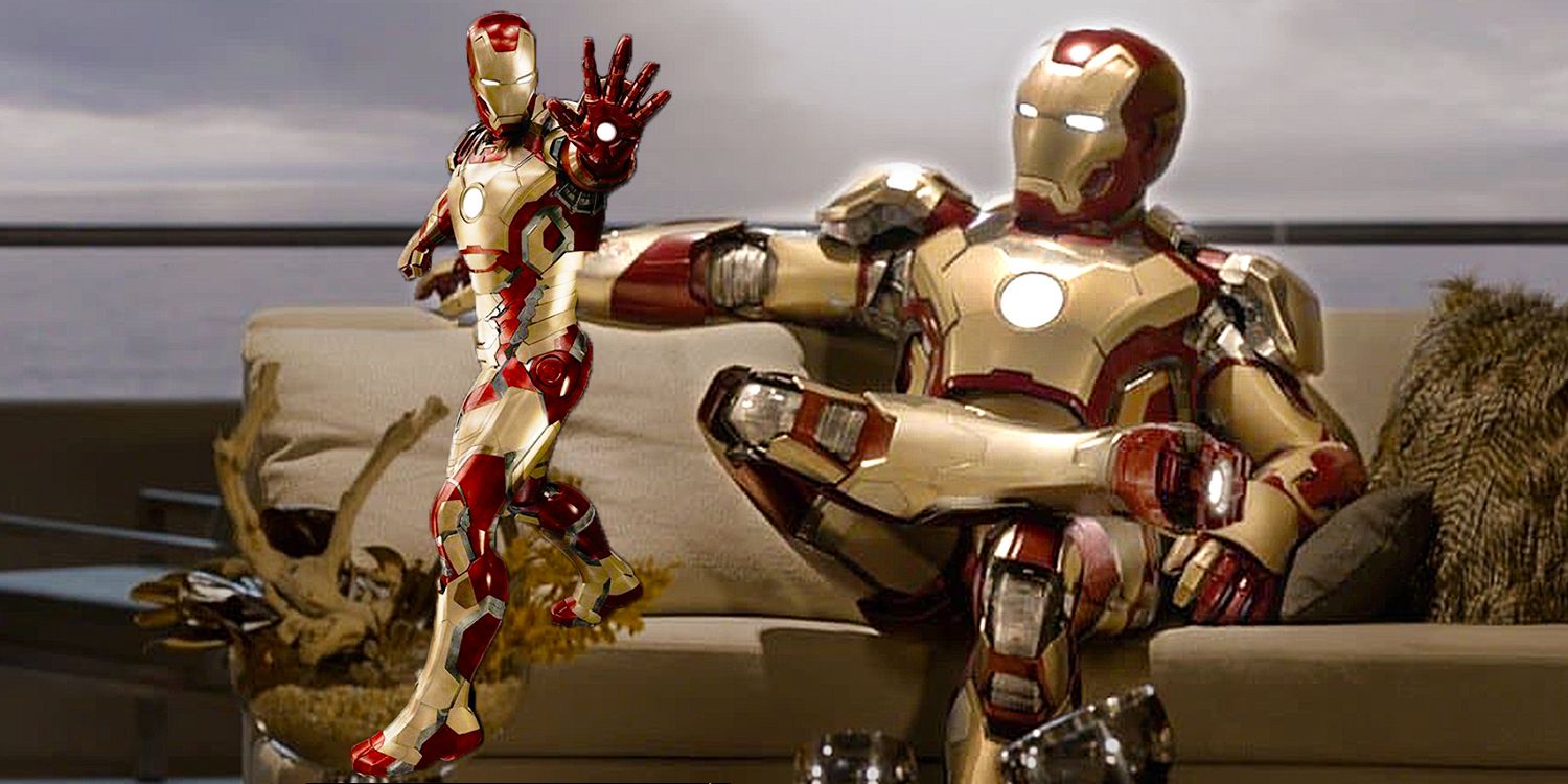 Armadura Mark XLII do Homem de Ferro de Tony Stark em Homem de Ferro 3