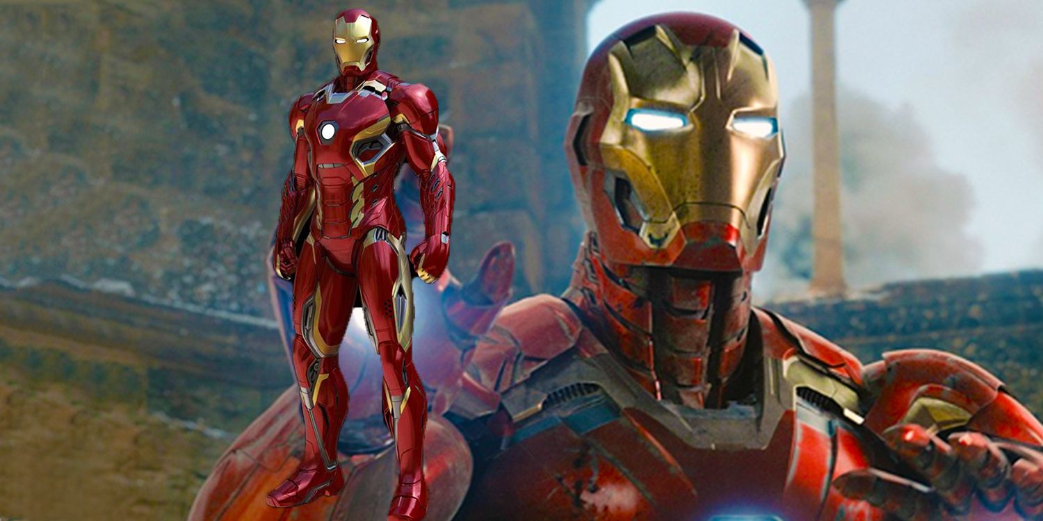 Armadura Mark XLV do Homem de Ferro de Tony Stark em Vingadores: Era de Ultron