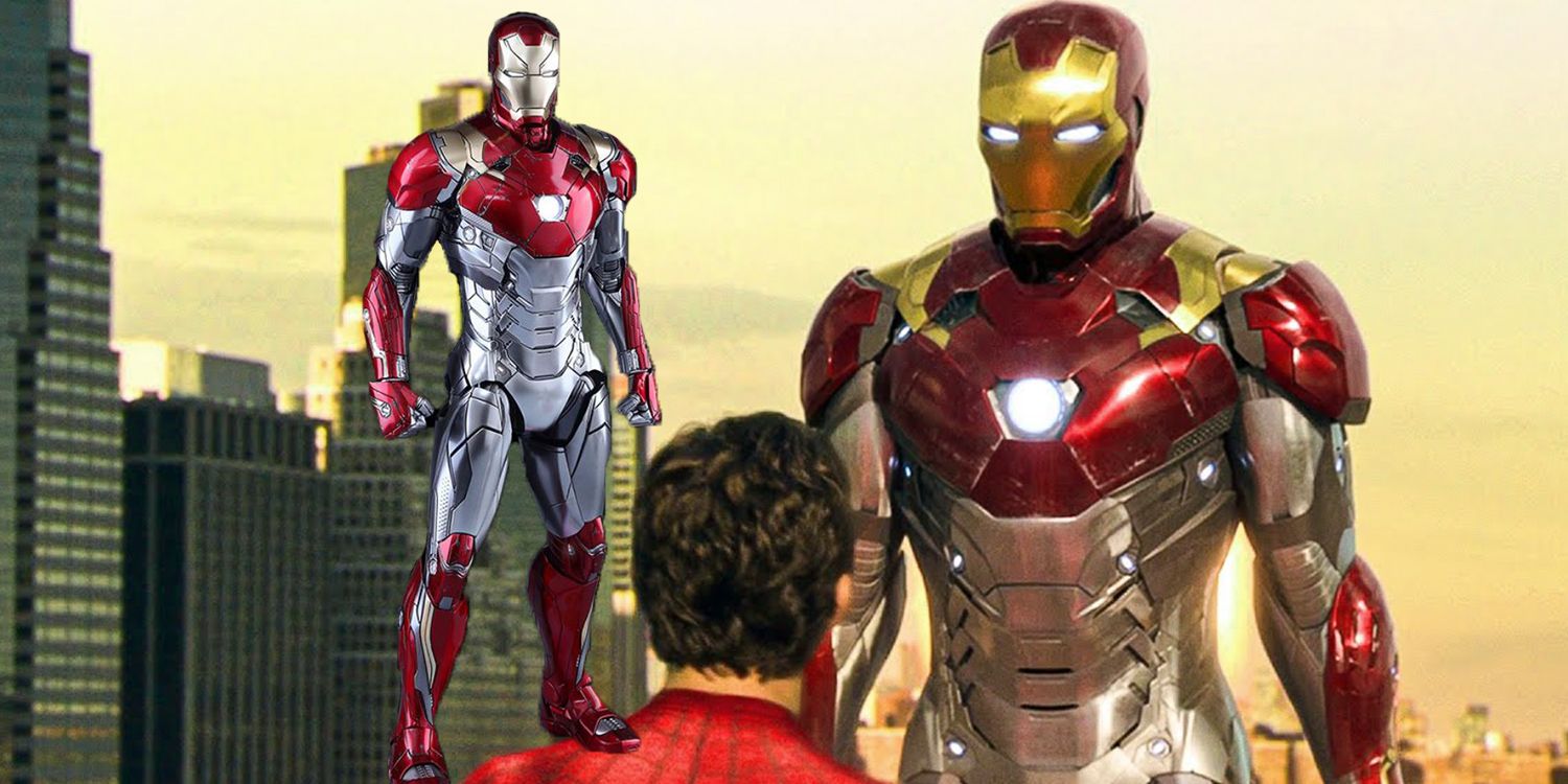 Armadura Mark XLVII do Homem de Ferro de Tony Stark em Spider-Man Homecoming