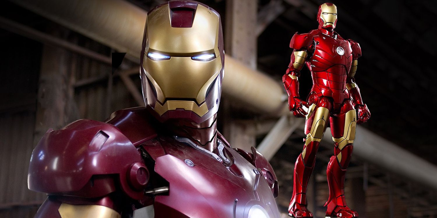 Armadura Mark III de Tony Stark no primeiro filme do Homem de Ferro
