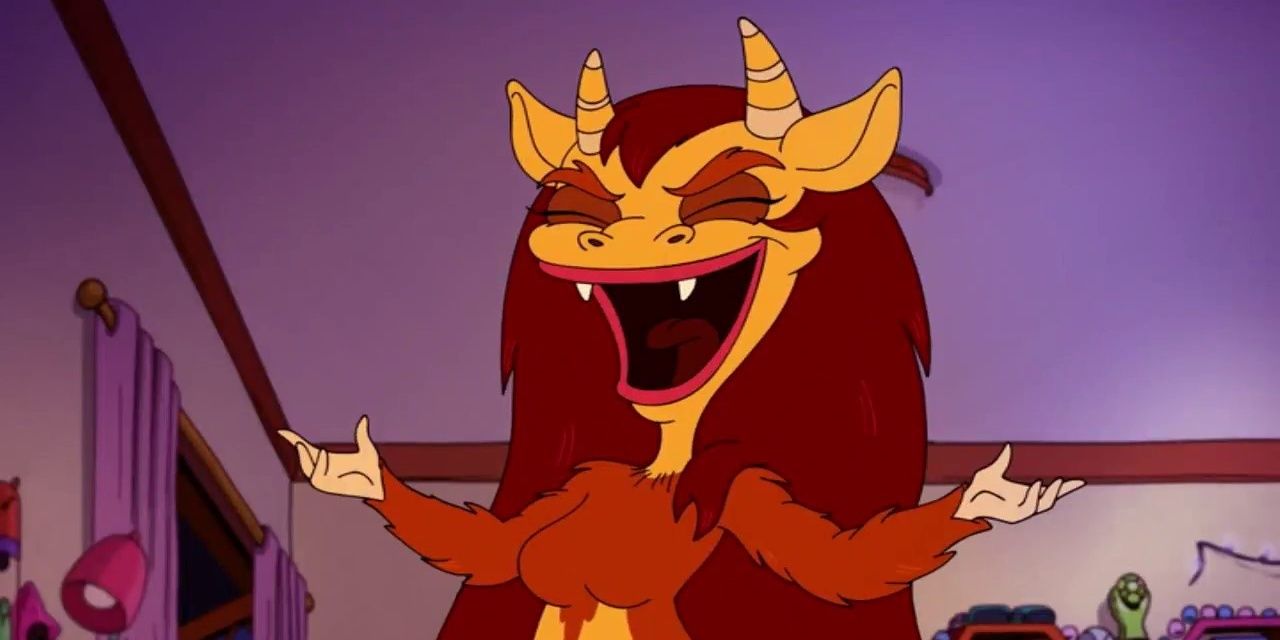 Connie looks evil while laughing in Big Mouth