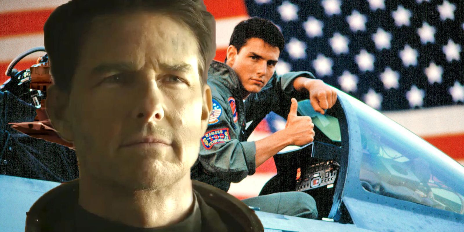 Top Gun Maverick Tom Cruise American Flag