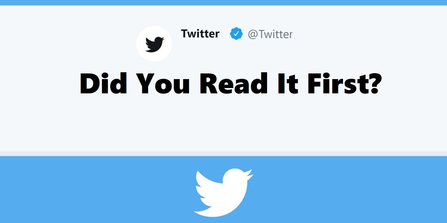Twitter 'did you read it first' notice