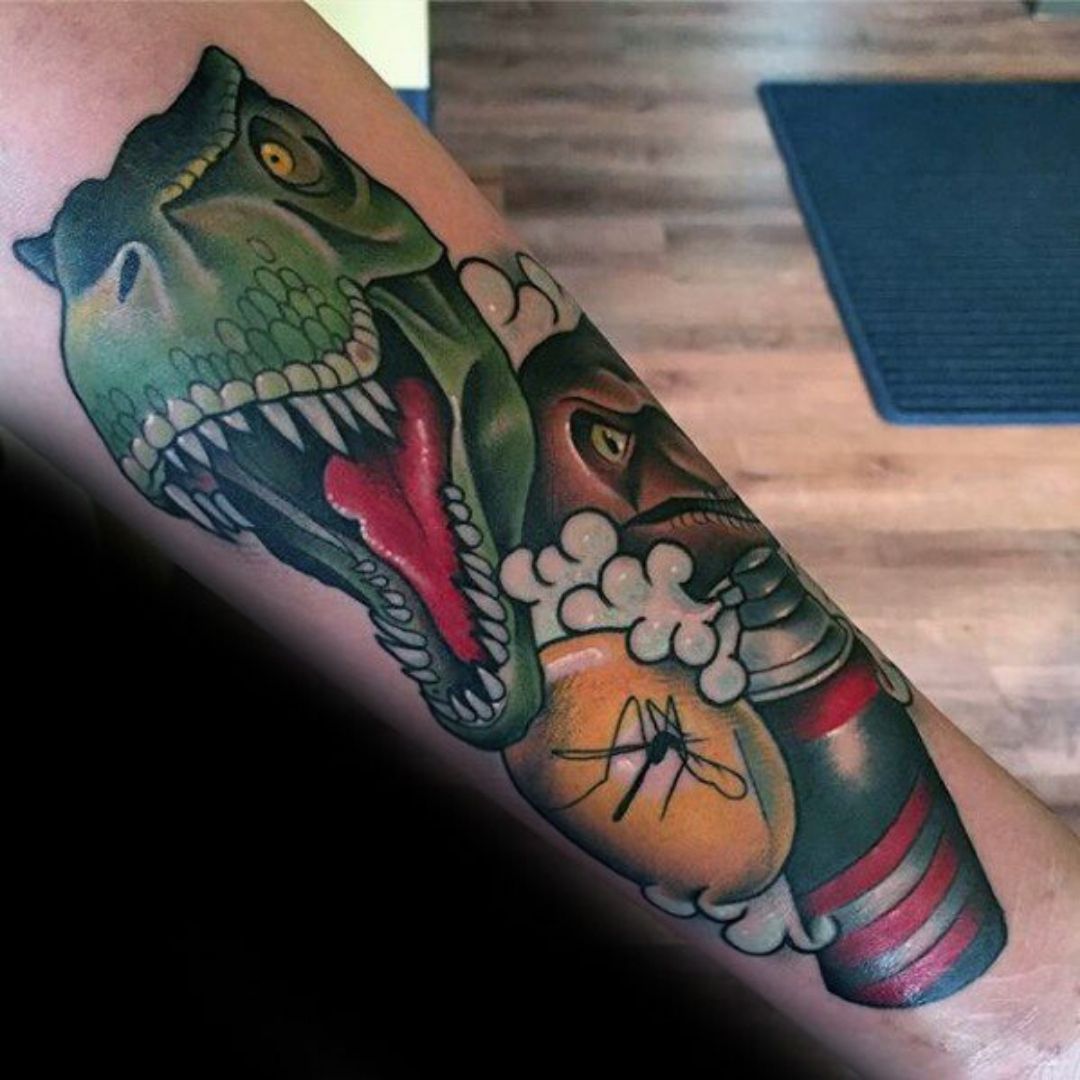 20+ Cute, Simple, and Realistic Dinosaur Tattoo Designs