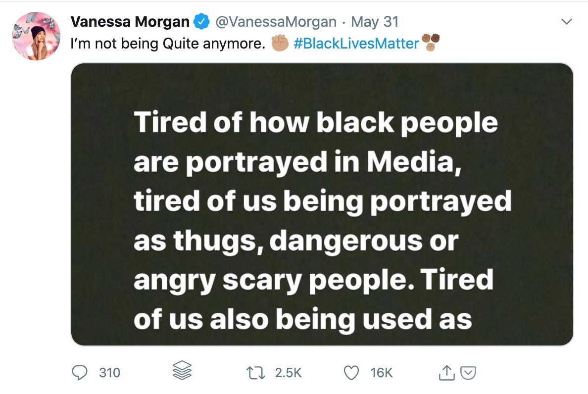 Vanessa Morgan Riverdale Criticism Tweet 1