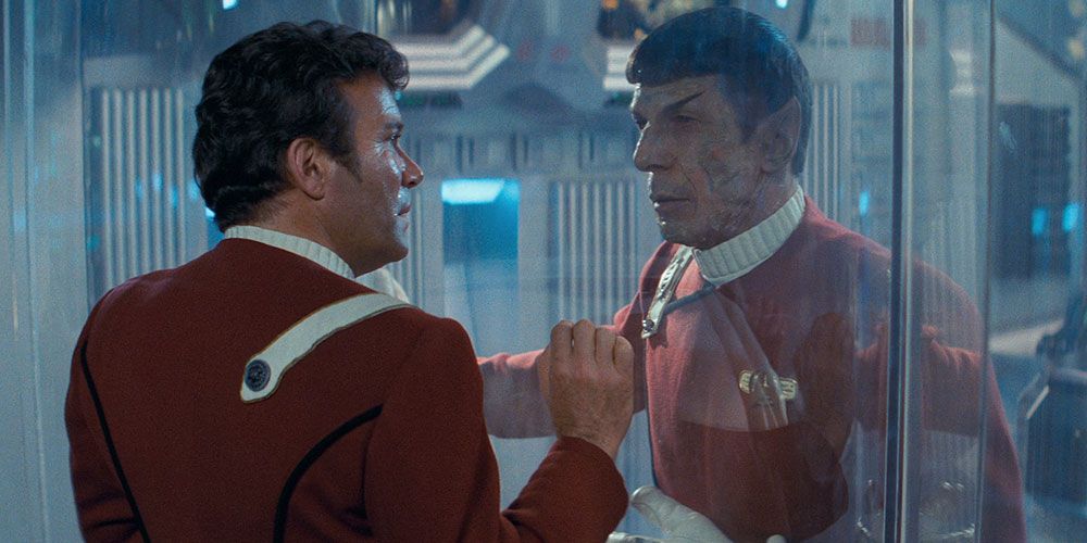 Kirk and Spock in Wrath of Khan