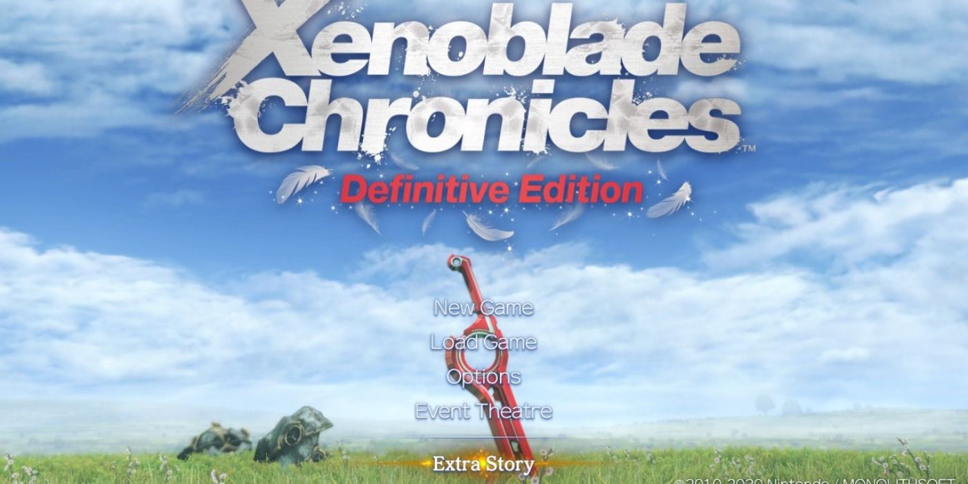 Xenoblade Chronicles Definitive Edition Title Screen