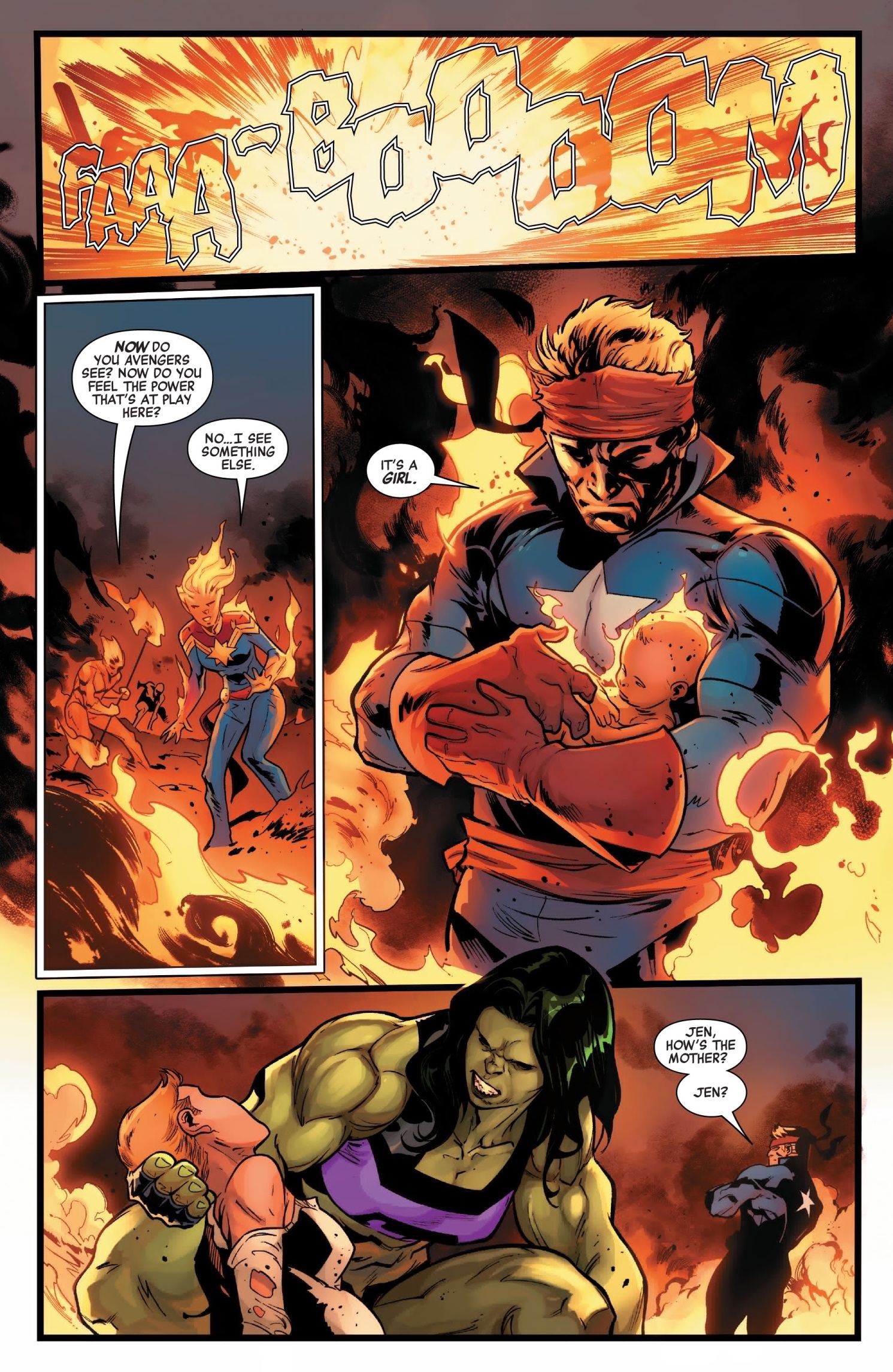 avengers captain america she-hulk starbrand baby
