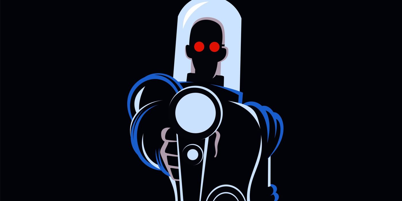 Mr Freeze firing a gun in Batman The Animated Series