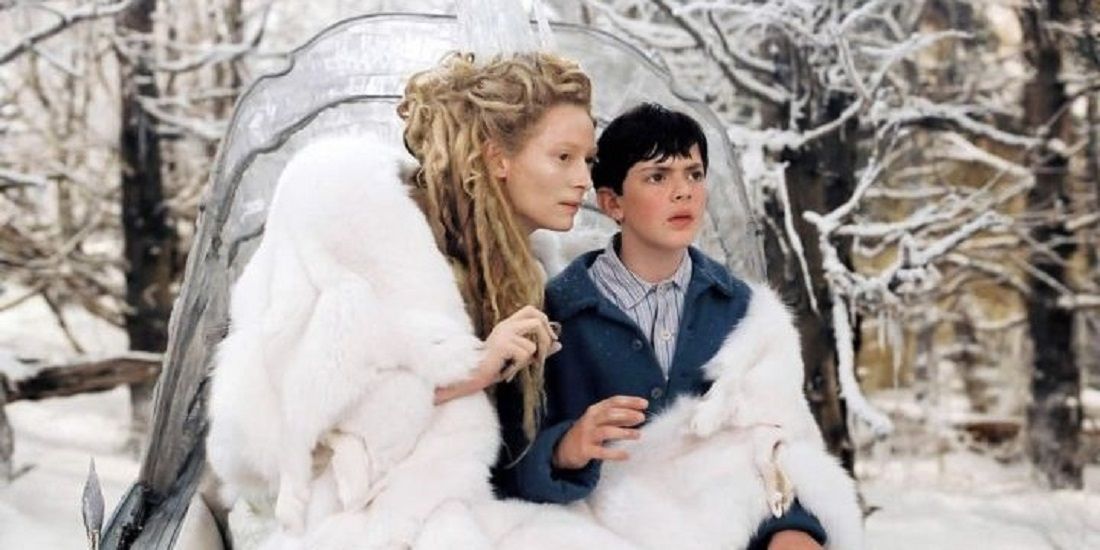 Edmund meets The White Witch in The Chronicles of Narnia