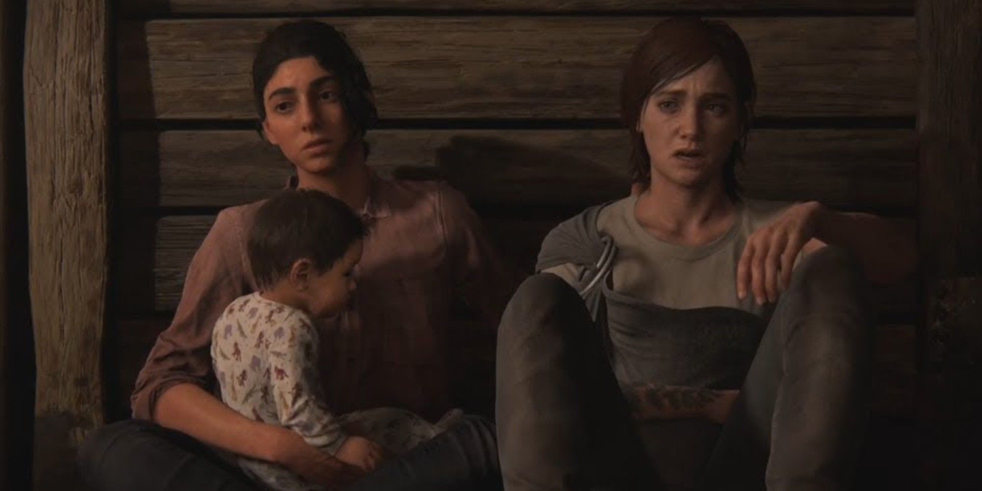 Dina, Ellie, and JJ in The Last Of Us