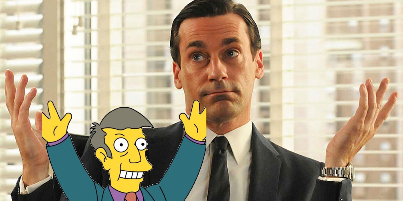 don draper and skinner mad men the simpsons comparison