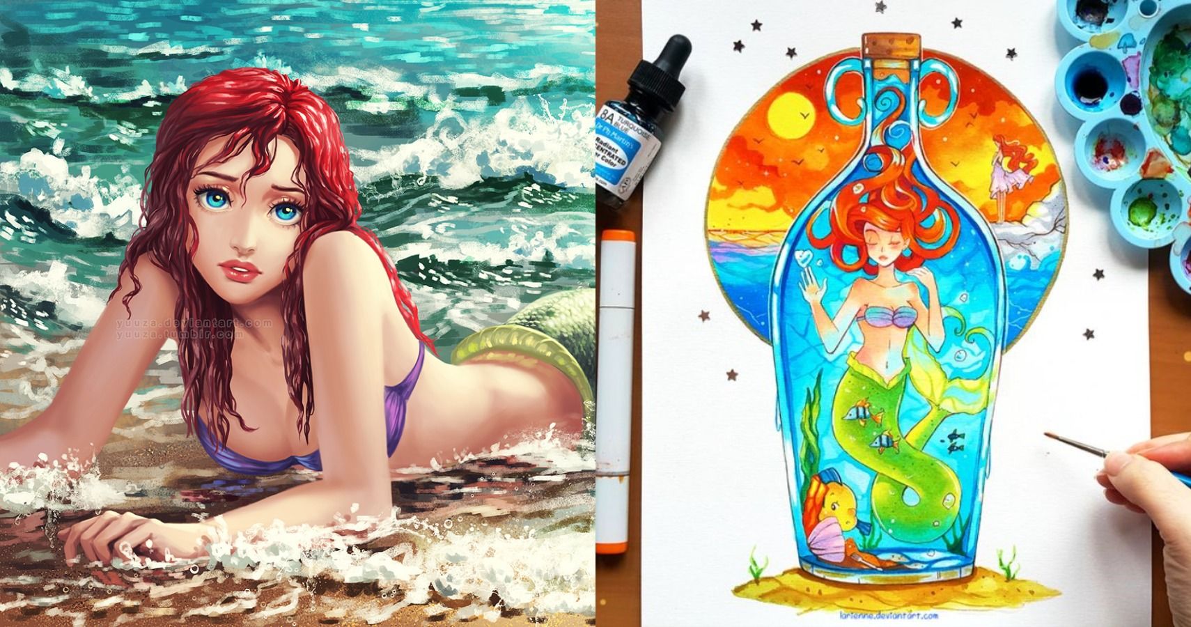 Disneys Little Mermaid 10 Awesome Fan Art Pieces Of Ariel. 