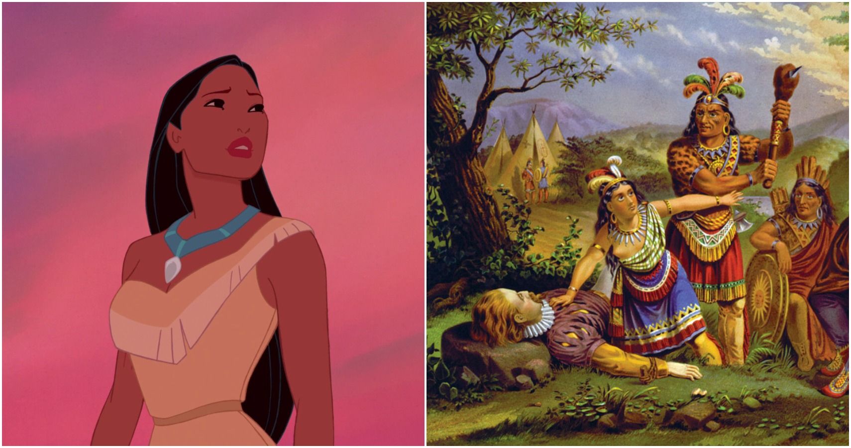 Pocahontas John Smith and Pocahontas Employee Cel (Walt Disney,, Lot  #18183