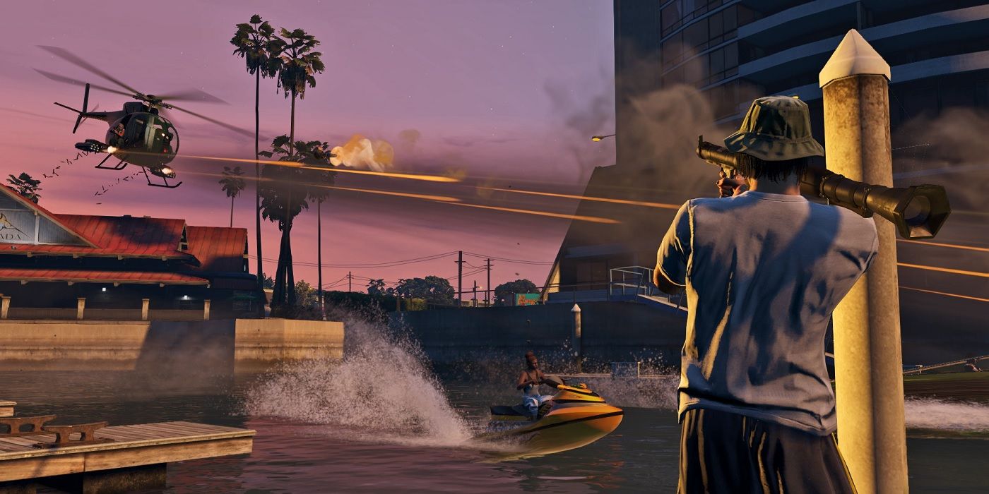 A screenshot showing what Grand Theft Auto V will look like on next generation consoles like the PlayStation 5.