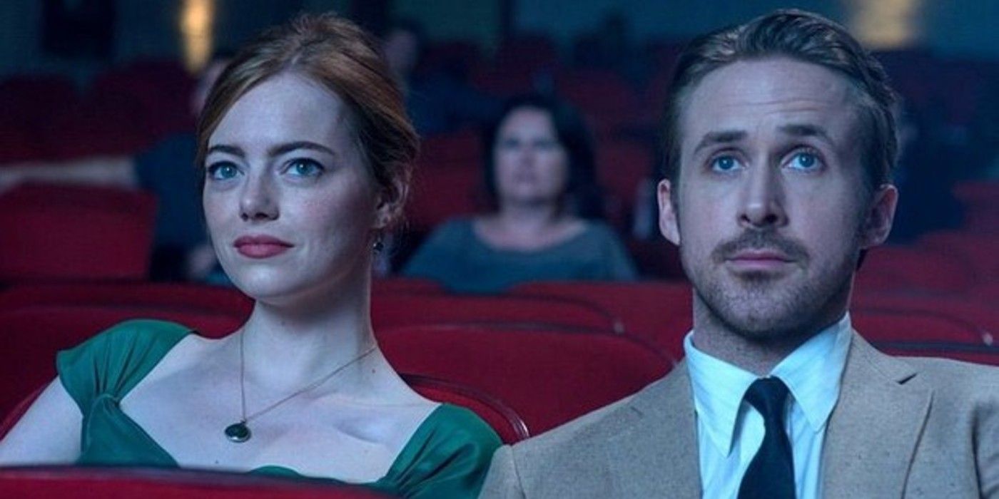 Emma Stone and Ryan Gosling In La La Land Movie Theater