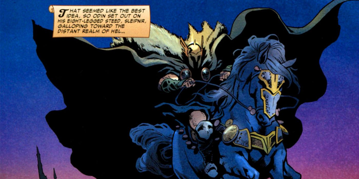 odin riding sleipnir