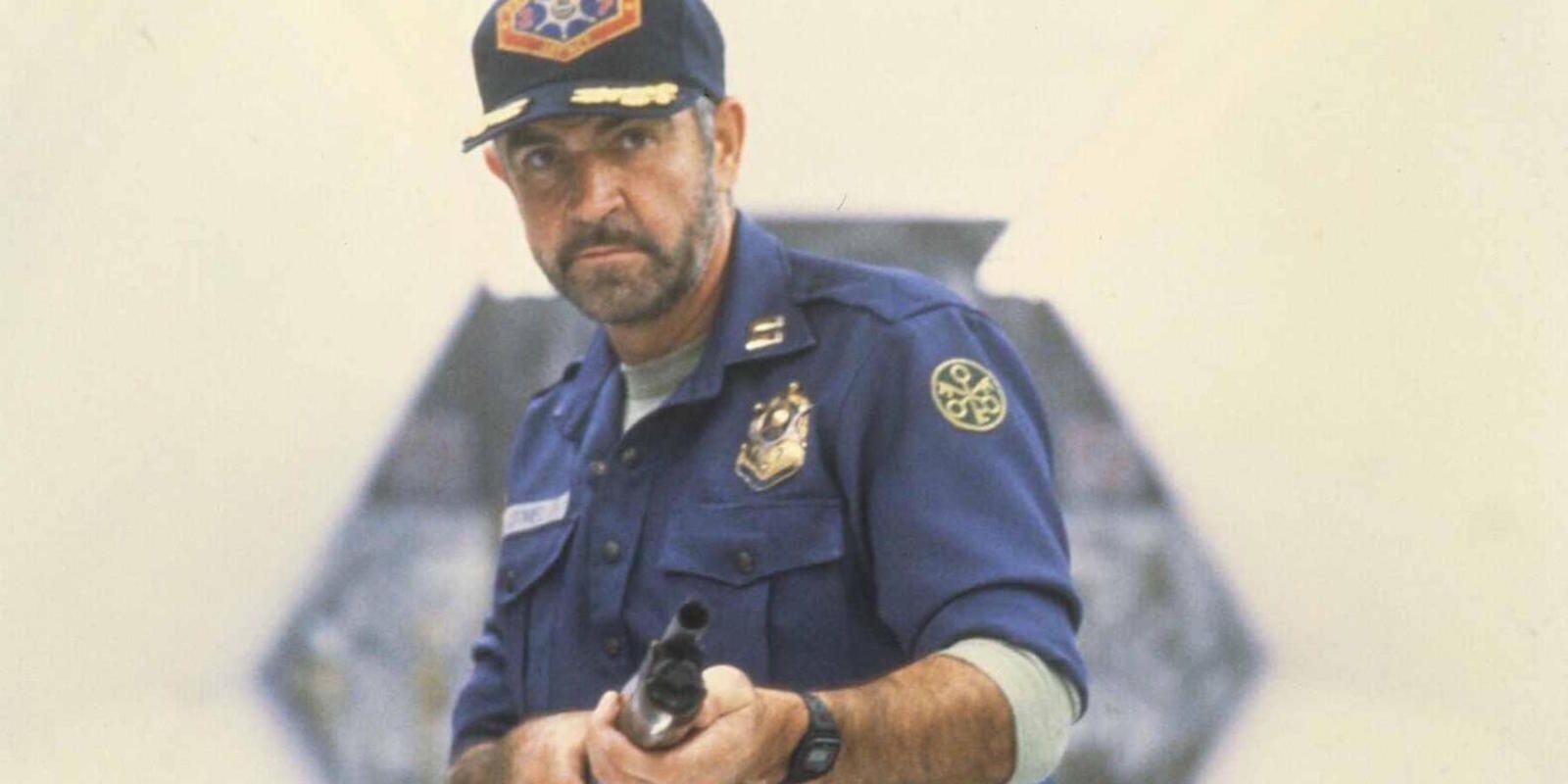 Sean Connery estrelando o filme de ficção científica, Outland