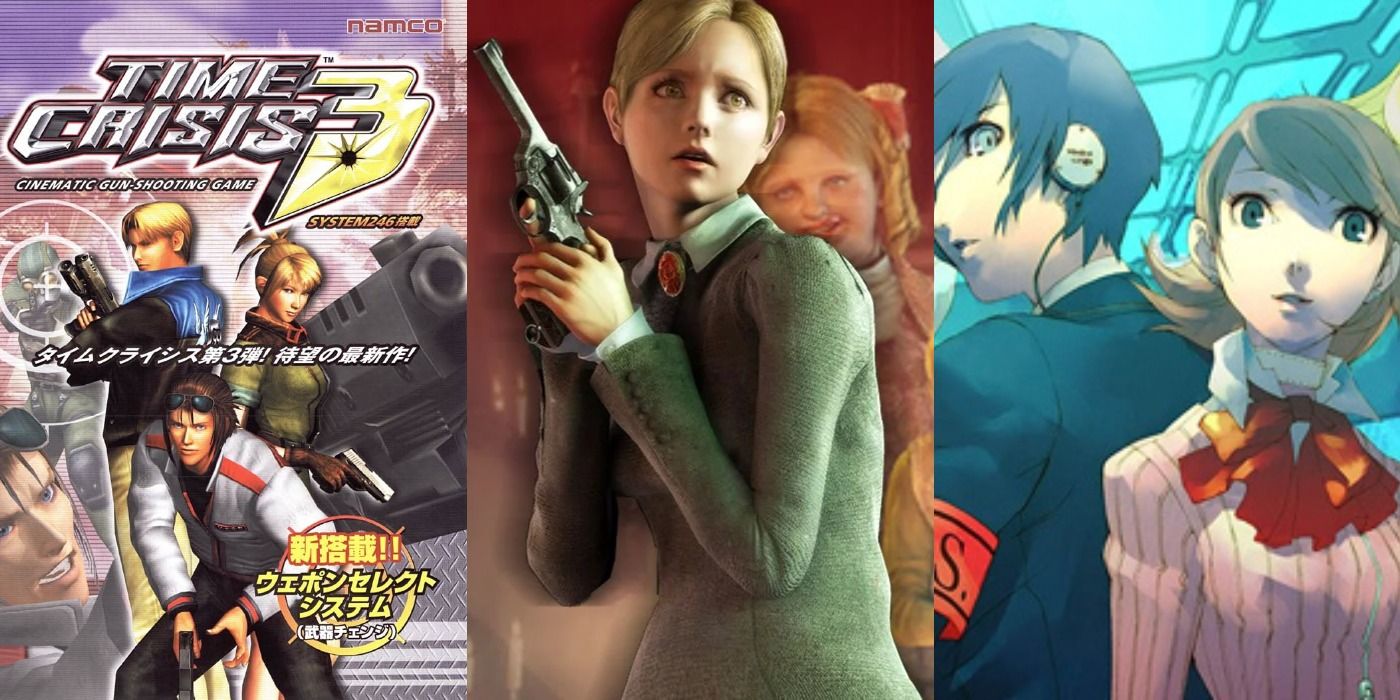 Time Crisis 3, Rule of Rose, and Persona 3 on the PS2.
