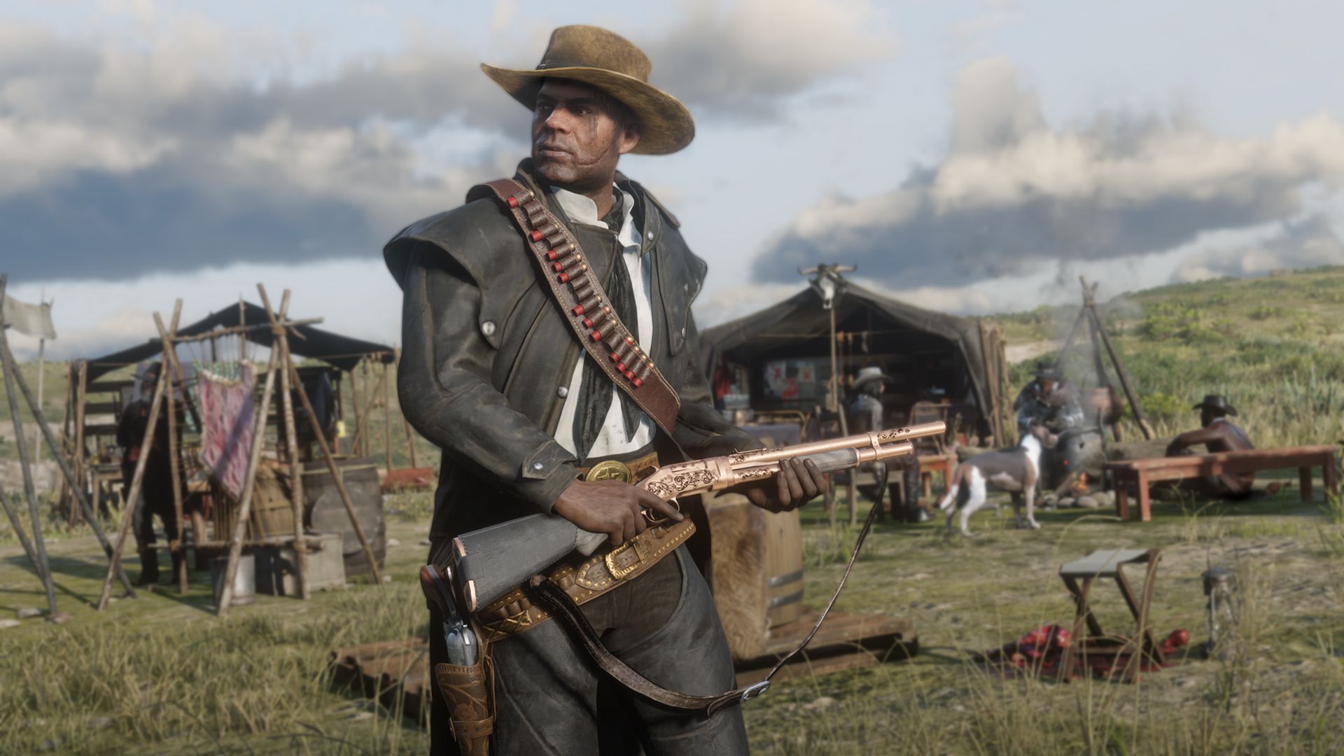 read dead online man with shotgun