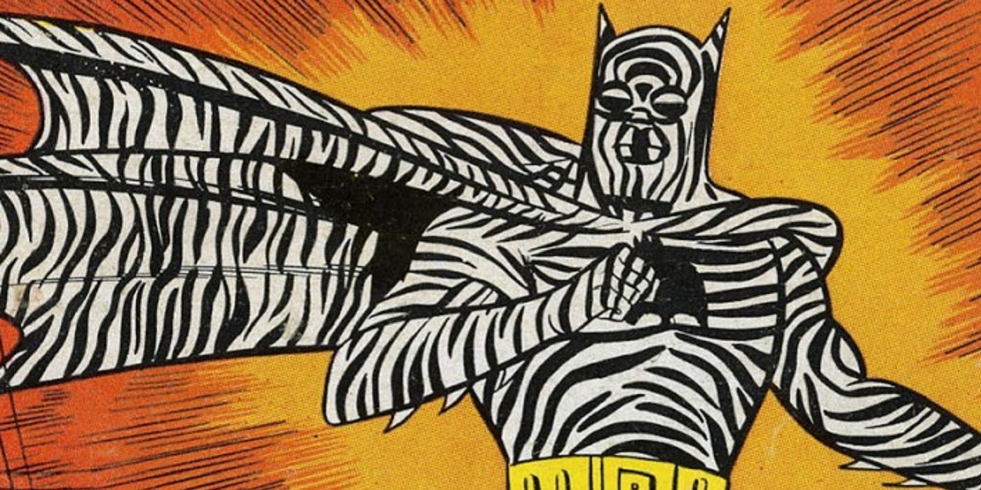 The Origin of Batman's Weirdest Zebra-Striped Batsuit