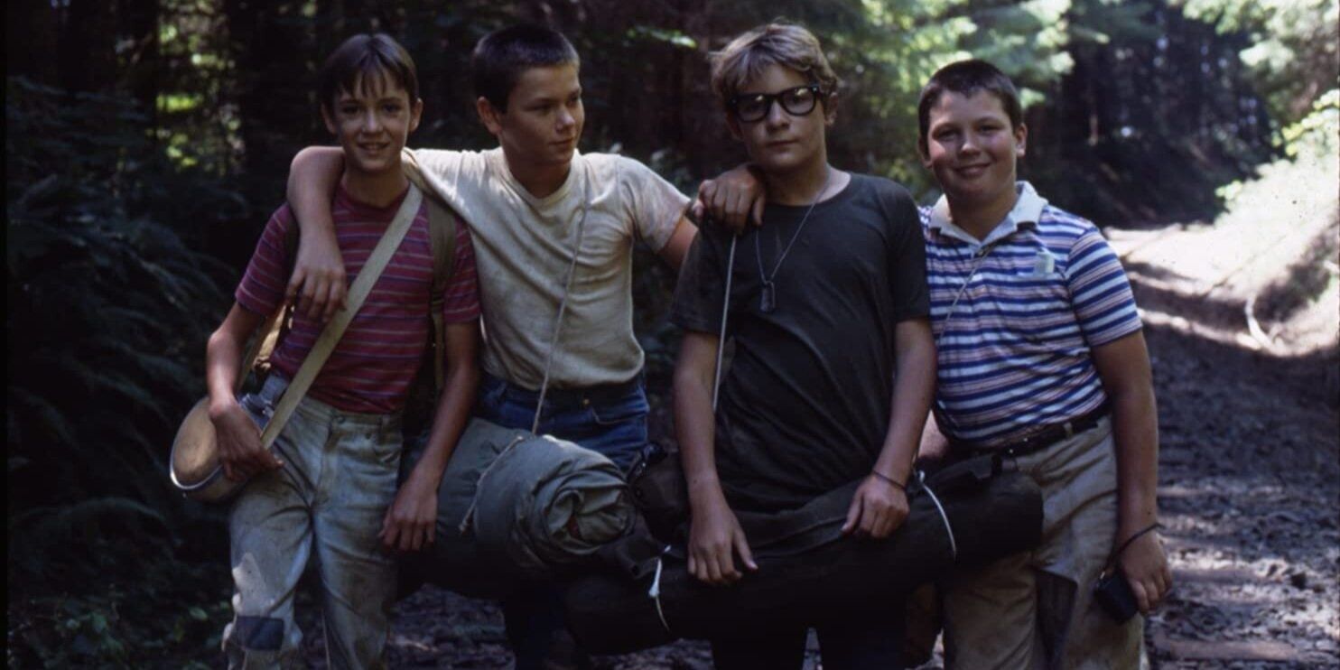 Gordie, Chris, Vern, and Teddy from Stand By Me