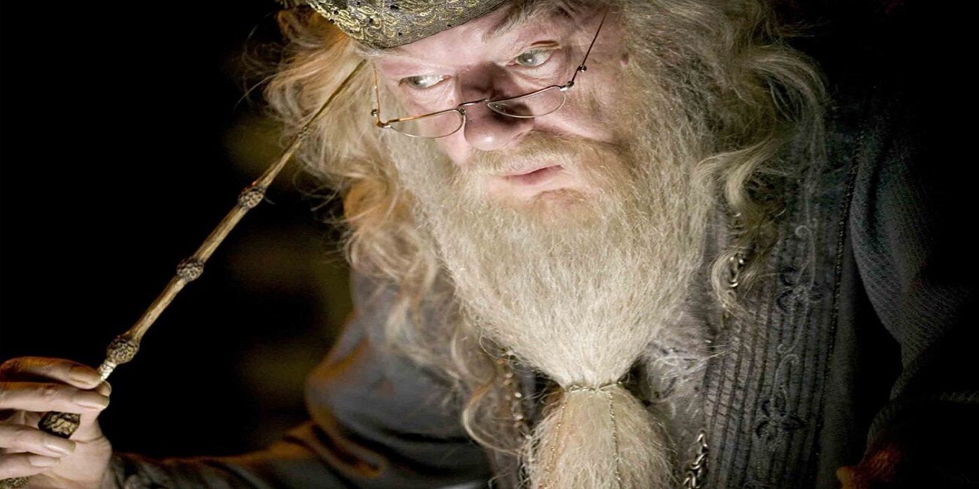 Dumbledore gathering his memories in Harry Potter