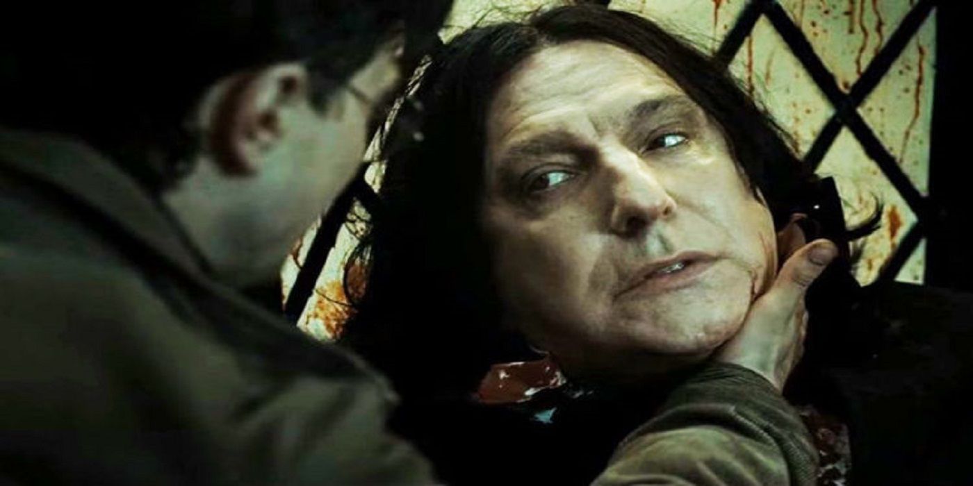 Harry and Snape in Deathly Hallows.