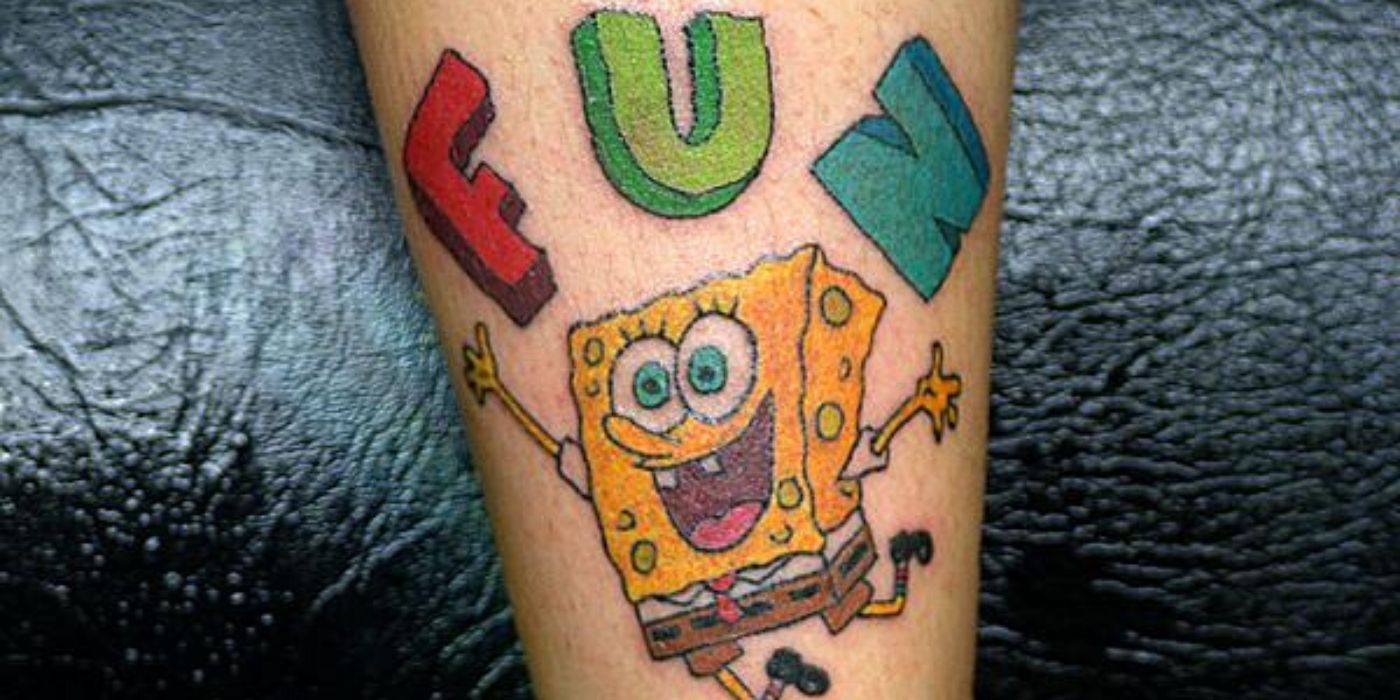 10 Tattoos Inspired By SpongeBob SquarePants