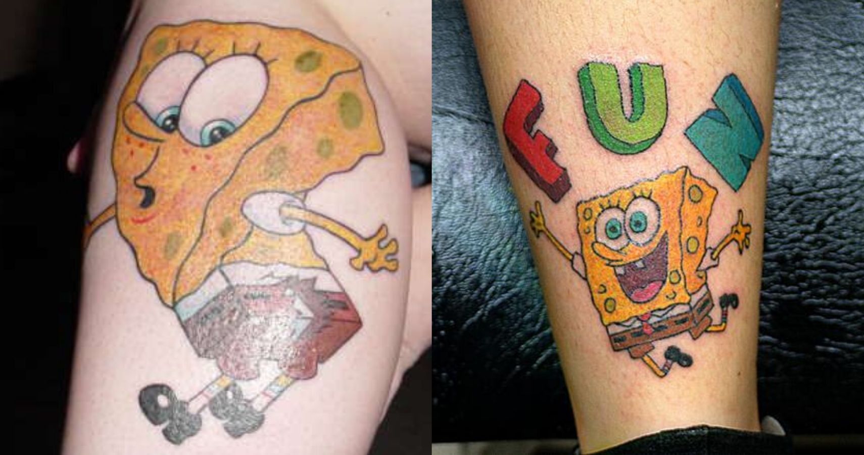 Spongebob Tattoos  Tattoo Artists  Inked Magazine  Tattoo Ideas Artists  and Models