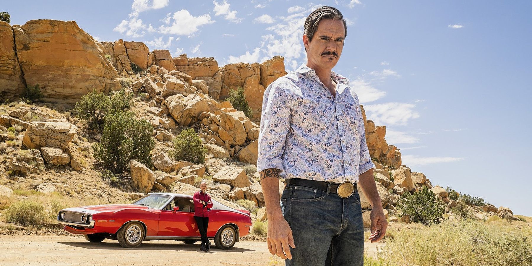 Lalo wanders around the desert in Better Call Saul