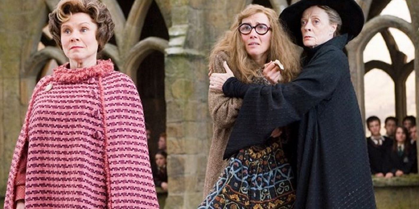 McGonagall saves Trelawney from Umbridge in Harry Potter