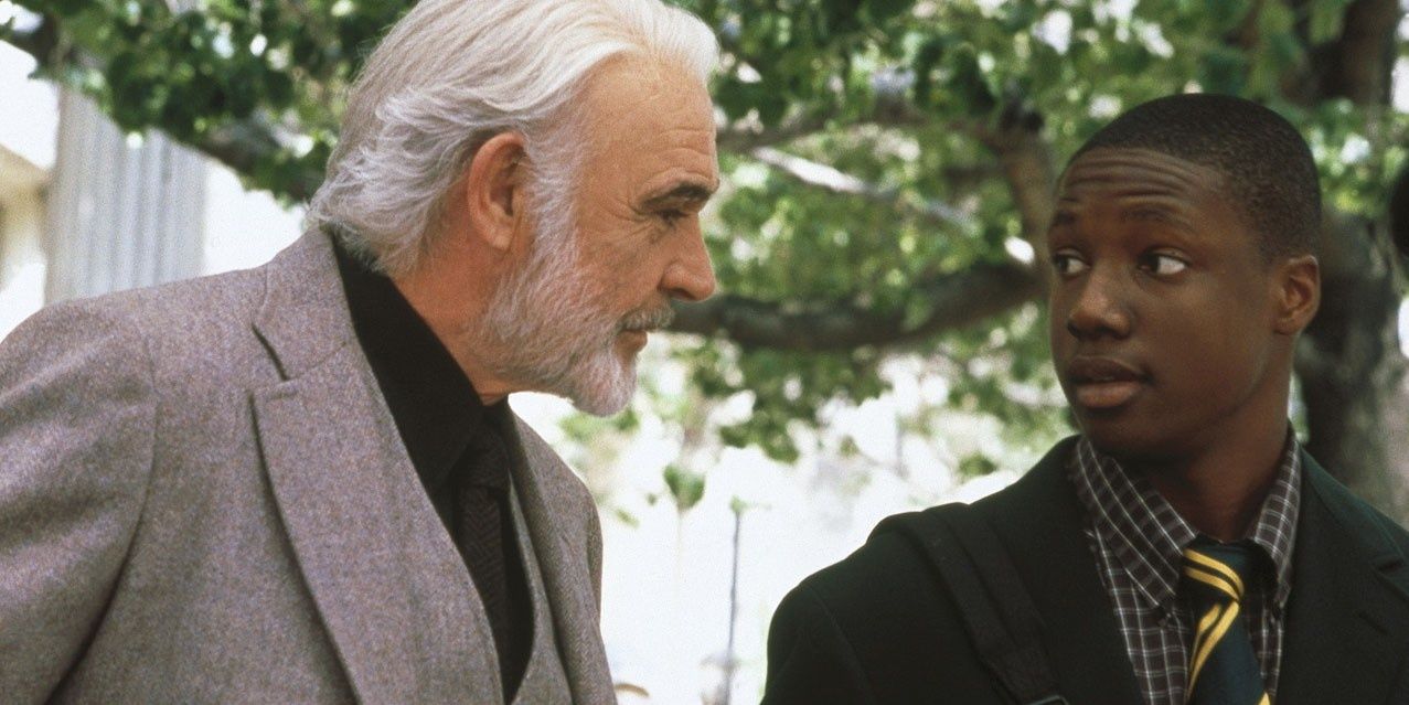 William and Jamal looking at each other in Finding Forrester (2000)