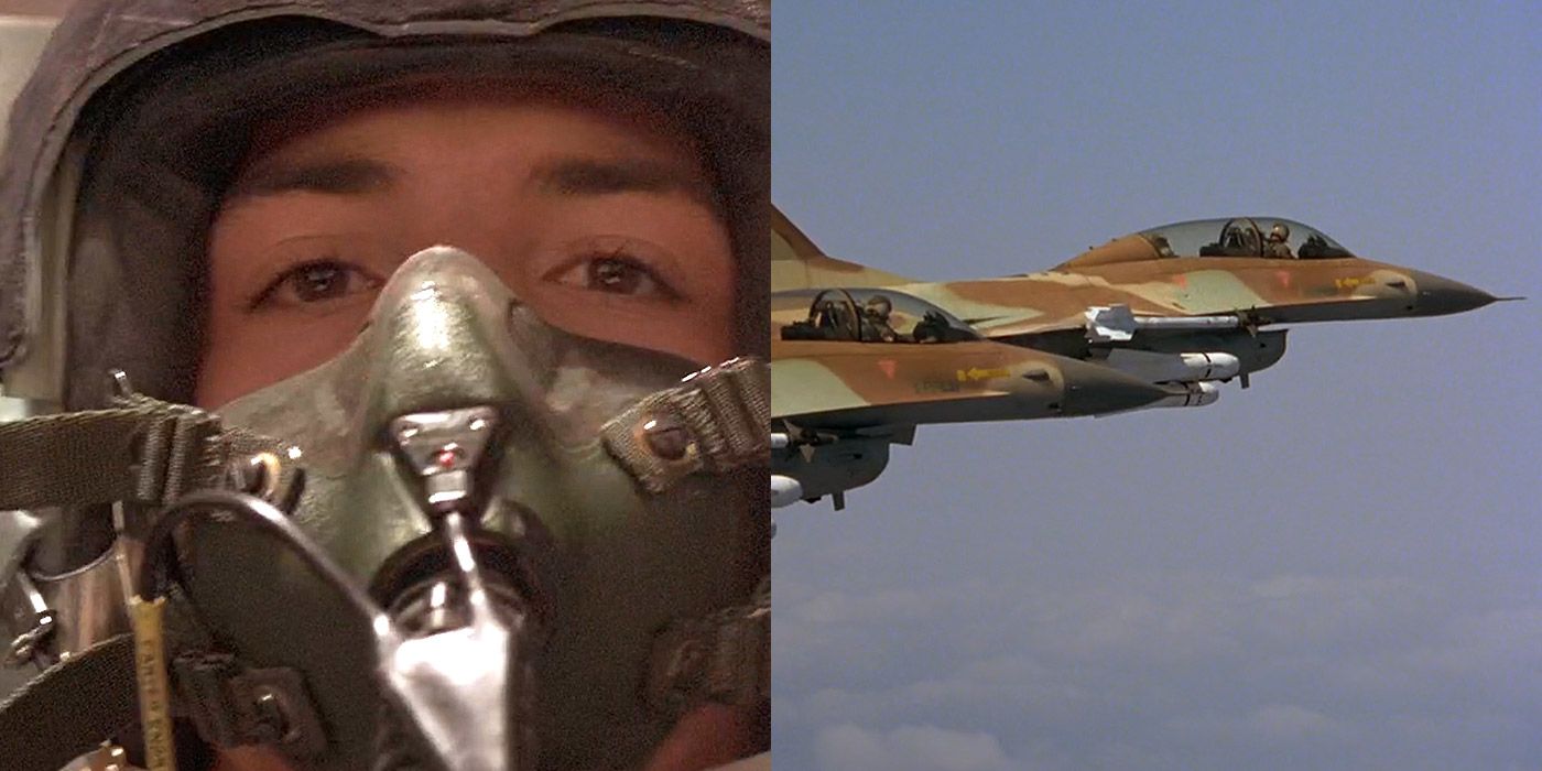 Doug and Chappy launch a rescue mission using fighter jets in Iron Eagle