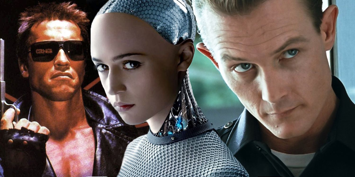 Alicia Vikander in Ex Machina and Arnold Schwarzenegger and Robert Patrick in Terminator